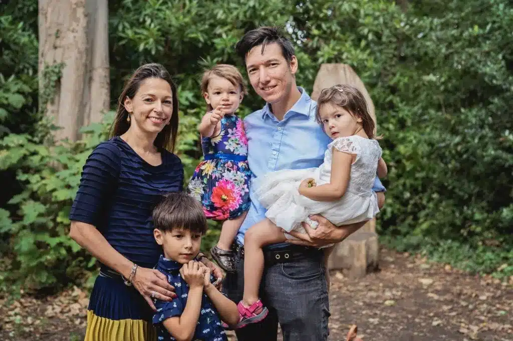 Mike and his family